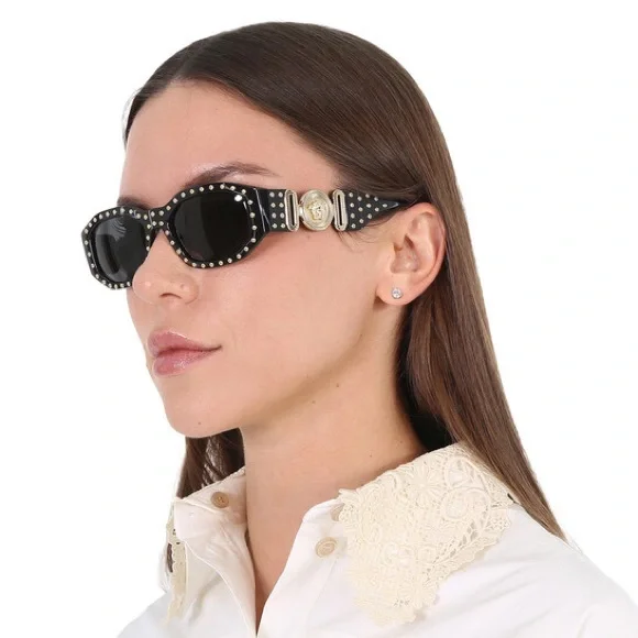 Versace Medusa Biggie Studded Sunglasses - Picture 10 of 15